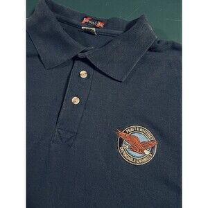 RARE Pratt & Whitney Engines MRAS Polo Shirt XL Jet Airplane Military Air Force